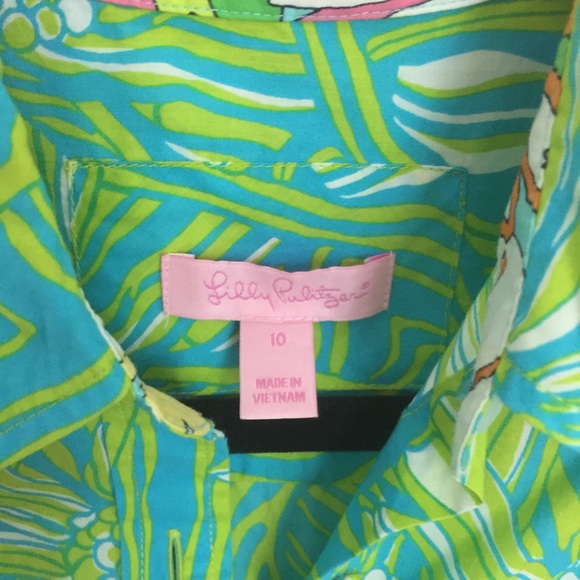 Lilly Pulitzer Button Down In Daisy Darling - Picture 3 of 6